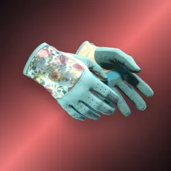 Driver Gloves | Brocade Flowers (Well-Worn)