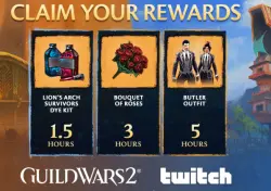 ИЮЛЬ 2026 Butler Outfit, Bouquet of Roses, Lion’s Arch Survivors Dye
