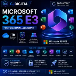 Учетная запись Microsoft 365 E3 | 1 ТБ хранилища OneDrive | Круглосуточная поддержка | 6 месяцев гар