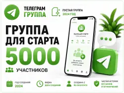 Telegram Group Chat 2024, 5,000 members, Full transfer of ownership rights