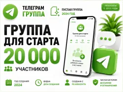 Telegram Group Chat 2024, 20,000 members, Full transfer of ownership rights