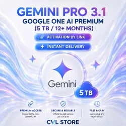 GEMINI PRO 3.1 🚀 GOOGLE ONE AI PREMIUM (5 ТБ / 12+ МЕСЯЦЕВ) | АКТИВАЦИЯ ПО ССЫЛКЕ | АВТОДОСТАВКА