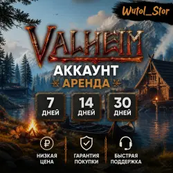 VALHEIM・ONLINE・ACCOUNT RENTAL 24/7・STEAM・PC・