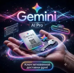 Gemini AI Pro (Gemini Advanced) | Подписка на 1 месяц •  активация • Мгновенная доставка •