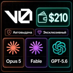Аккаунт v0 Plus (Opus 5, Sol, Fable) | Автовыдача