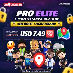 [WITHOUT LOGIN] GeoGuessr Subscription to YOUR ACCOUNT | Pro Elite — 1/12 Months