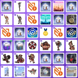Overwatch Twitch Drops (22 Items) — OWCS MSC Day 1 to 5 ALL 22/22 Drops