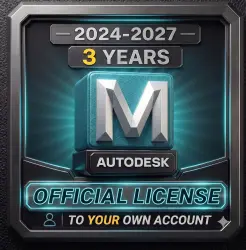 Autodesk Maya 2024–2027 | 3-Years License | Full Access