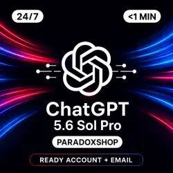 READY-TO-USE ChatGPT 5.6 Sol PRO X5/X20 ACCOUNT | SUBSCRIPTION | 1 MONTH | EMAIL INCLUDED | GPT-5.6