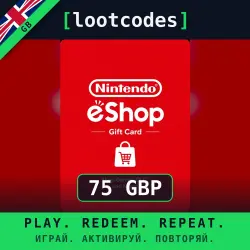 Nintendo eShop Gift Card £75 GBP — Nintendo Switch United Kingdom Digital Code