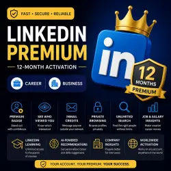 LinkedIn Premium 12-Month Activation | Career • Business