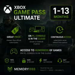 Xbox Game Pass Ultimate | 1–13 Months | New or Existing Account