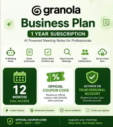 Granola AI Business | 1 Year Subscription on Your Personal Account