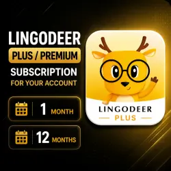 LingoDeer Plus/Premium subscription for your account (1 month & 12 months)