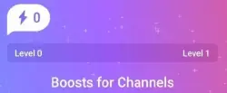 Telegram boost. Stories activation, channel level