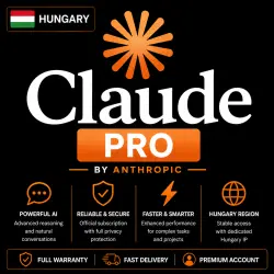 Hungary Claude Pro Account – 1 Month | AUTO 24/7, OFFICIAL