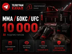 Telegram channel, MMA, UFC, BOXING, Full transfer of the owner’s rights