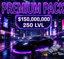 PREMIUM PACK: $150,000,000 + Level 250 + GTA 5 Real Estate