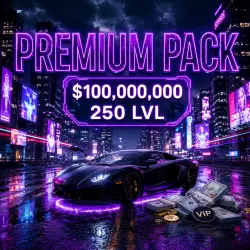 PREMIUM PACK: $100,000,000 + Level 250 + GTA 5 Real Estate