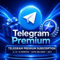Premium Subscription → Telegram → 3/6/12 Months → Auto Delivery → 7/24