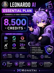 Leonardo AI Essential – 8,500 Credits | Canva Login | Veo 3 • Kling • Seedance • 25+ AI Models