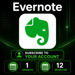 Evernote Subscription for Your Account | 1 & 12 Months