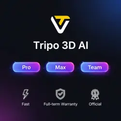 Tripo 3D AI Pro/Max/Team 1-12M | Upgrade/Renewal | Warranty