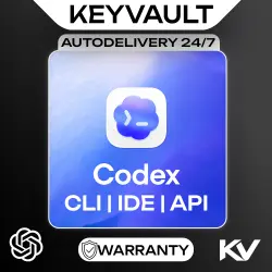 CODEX API KEY | CHATGPT | ALL MODELS | CUSTOM BALANCE | 7 DAYS | AUTODELIVERY