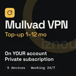 Mullvad VPN Subscription 1-12 Months — Your Account (Auto)