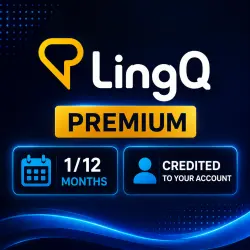 LingQ Premium | 1/12 months – Credited to your account