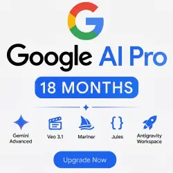 Gemini AI Pro 18-Months Full Access | 5TB Storage | VEO3, Flow, Nano Banana & NotebookLM |Gemini AI