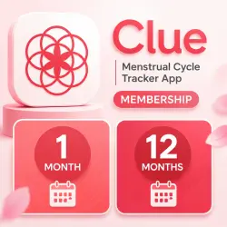 Clue | Menstrual Cycle Tracker App Membership | 1 Month & 12 Months