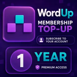 WordUp | Membership Top-up | Subscribe to Your Account | 1 Year