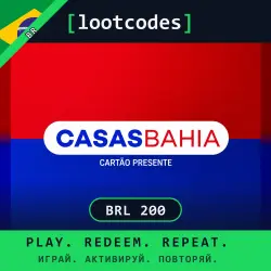 Casas Bahia Gift Card BRL 200 — Mobile (iOS / Android) Brazil Digital Code