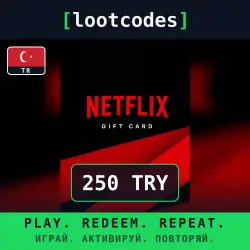 Netflix Gift Card — TRY 250 Netflix — Türkiye