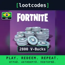 Fortnite V-Bucks Card — 2800 V-Bucks — PlayStation — Brazil