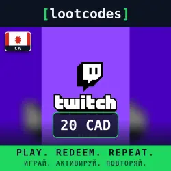 Twitch Gift Card — CAD 20 Twitch — Canada