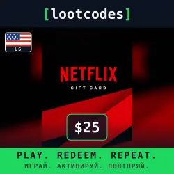 Netflix Gift Card — $25 Netflix — United States