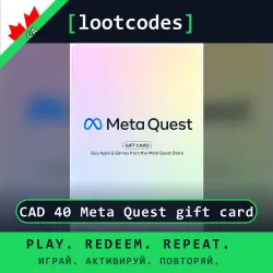 Meta Quest Gift Card CAD 40 Meta Quest gift card — Meta Quest Canada Digital Code