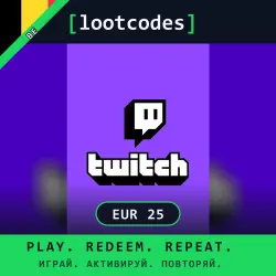 Twitch Gift Card EUR 25 — Twitch Belgium Digital Code