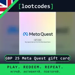 Meta Quest Gift Card GBP 25 Meta Quest gift card — Meta Quest United Kingdom Digital Code