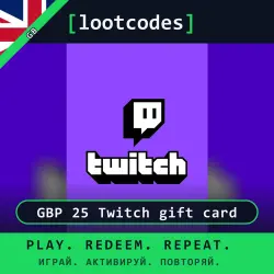 Twitch Gift Card GBP 25 Twitch gift card — Twitch United Kingdom Digital Code