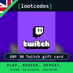 Twitch Gift Card GBP 30 Twitch gift card — Twitch United Kingdom Digital Code