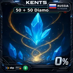 Mobile Legends (RU) — 50 + 50 Diamonds [Top Up]