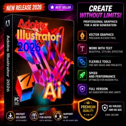 Adobe Illustrator 2026 Portable | Vector Editor | Russian | Automatic Delivery