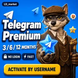 Telegram Premium 3/6/12 Months – by @username
