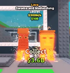 Гарама и лава Мадундунг | Украсть мозговую гниль — Roblox, лот №213514