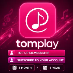 Tomplay | Top Up Membership | Subscribe to Your Account | 1 Month / 1 Year