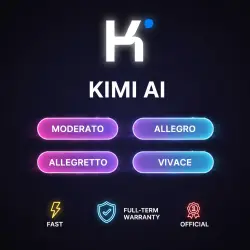 Kimi AI Moderato/Allegretto/Allegro/Vivace 1-12M | Upgrade/Renewal | Warranty