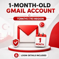 1-Month Gmail Account | Türkiye (TR) Region